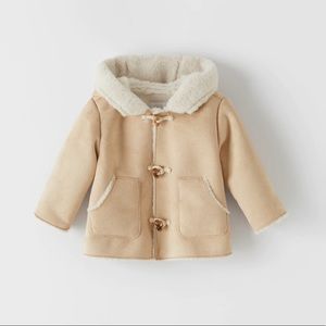 Zara Kids Double Faced Coat with Toggles